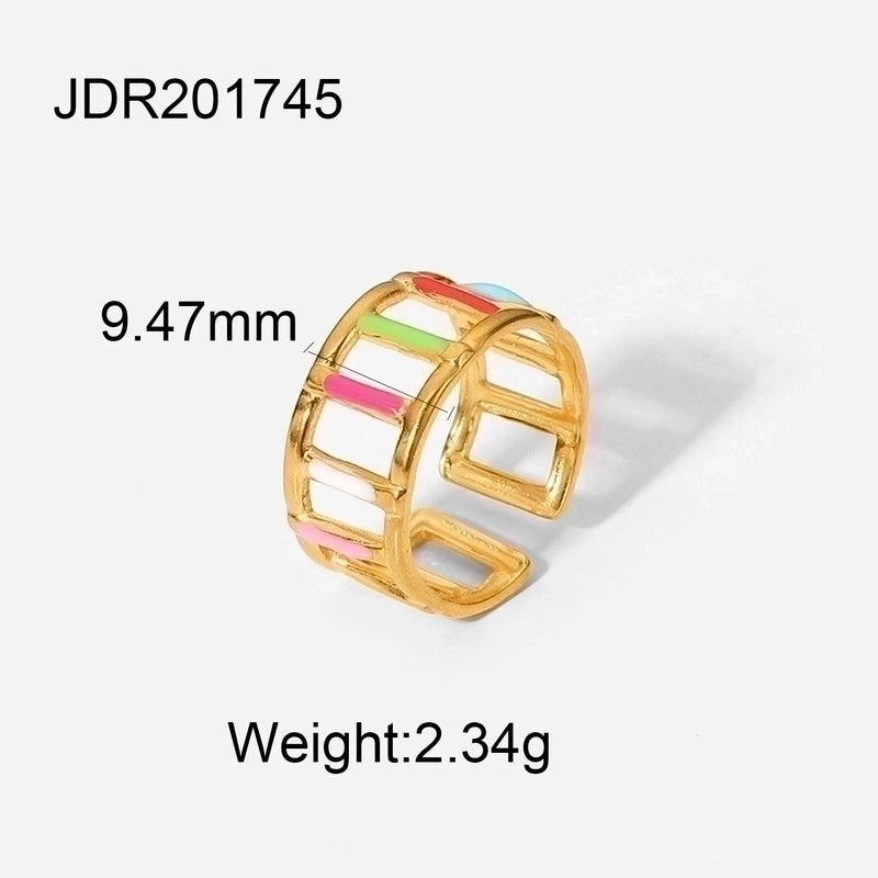 Fashion Geometric 304 Stainless Steel Artificial Gemstones