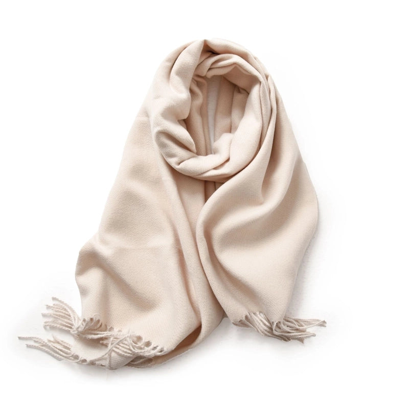 Women's Minimalist Solid Color Polyester Scarf