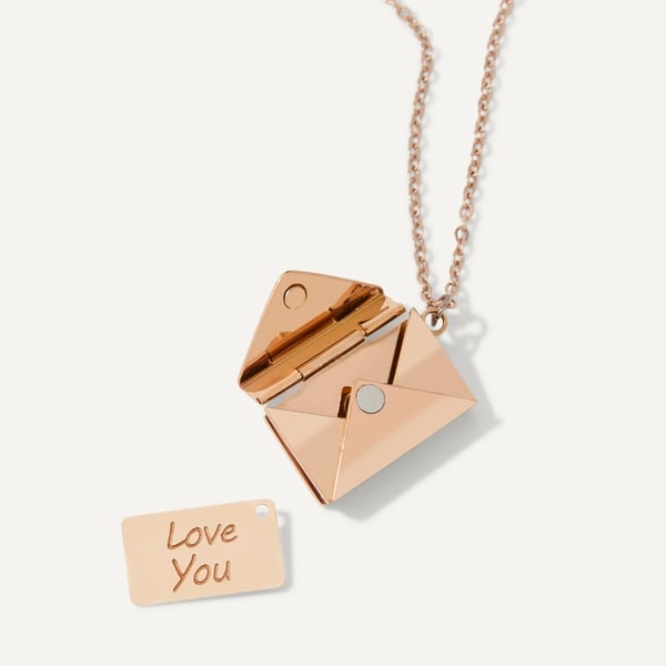 Custom Love Letter Envelope Necklace