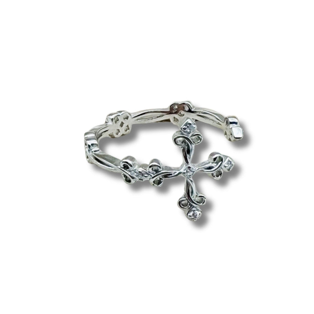 Graceful Devotion Cross Ring