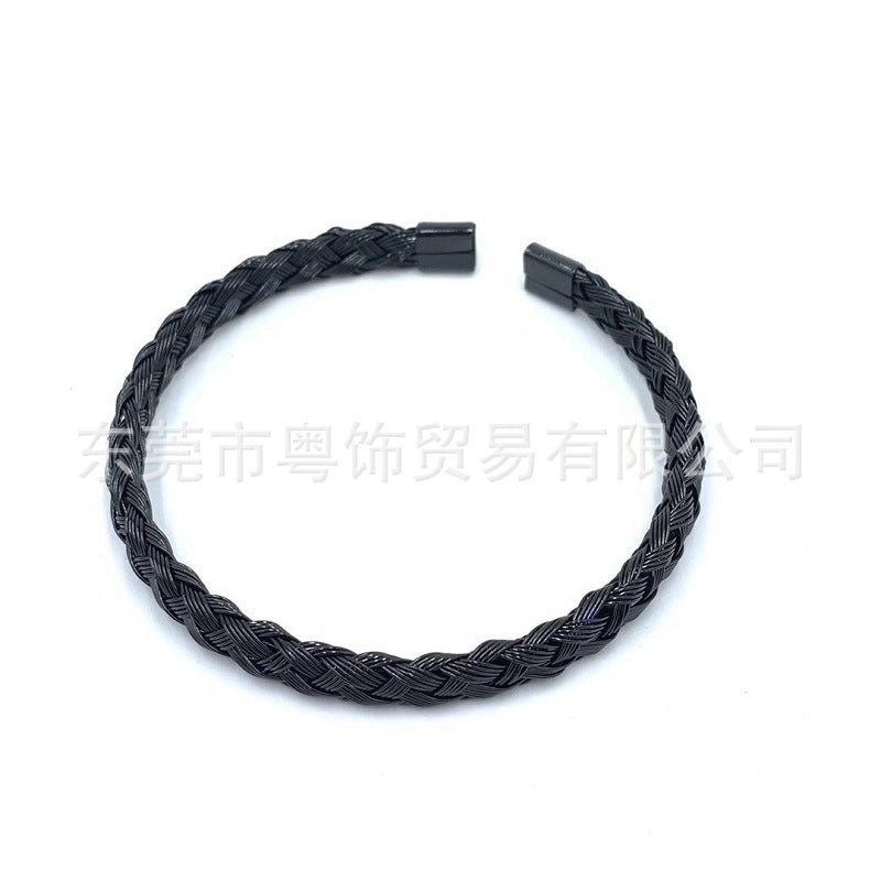Fashion Waves 304 Stainless Steel 18K Gold Plated Stainless Steel Bracelets In Bulk