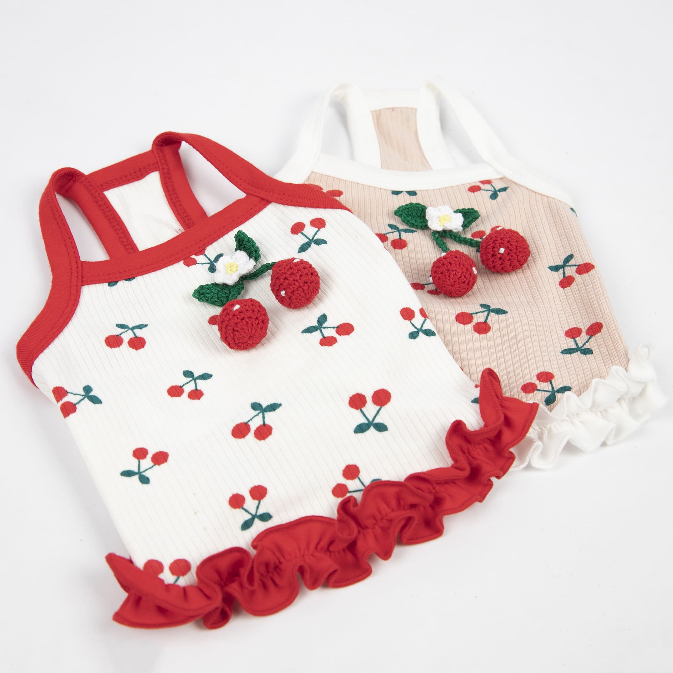 Sweet Cherry Decor Short Dog Cat Vest