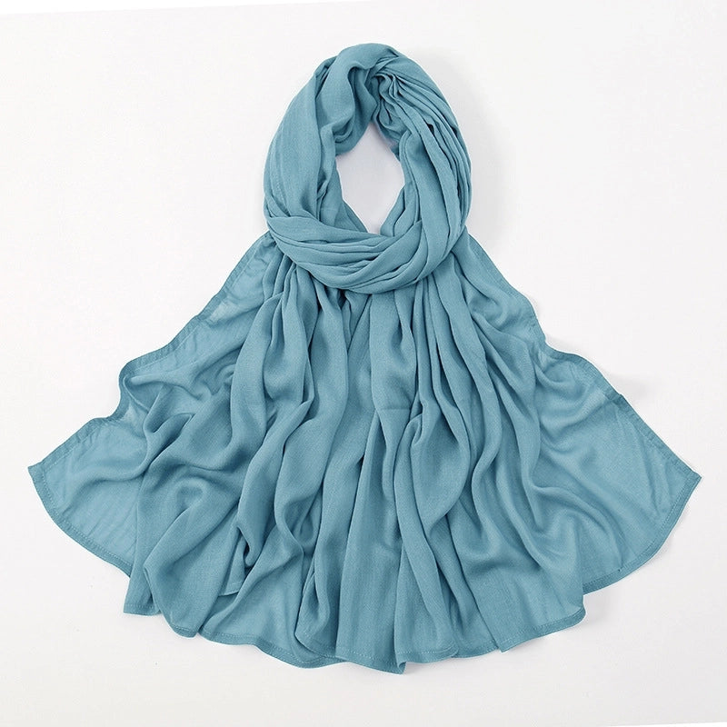 Women's Elegant Minimalist Solid Color Rayon Kerchief