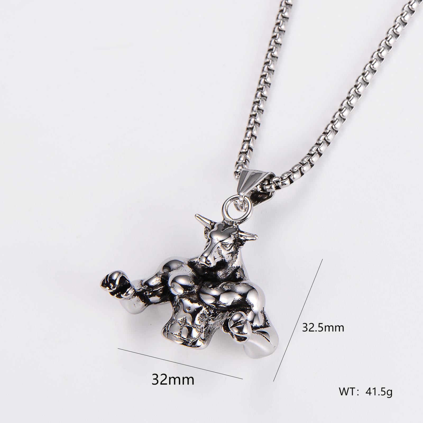 Aml Hot Selling Stainless Steel Biye Scissor Hand Football Triangle Dragonfly Accessories Pendant Necklace