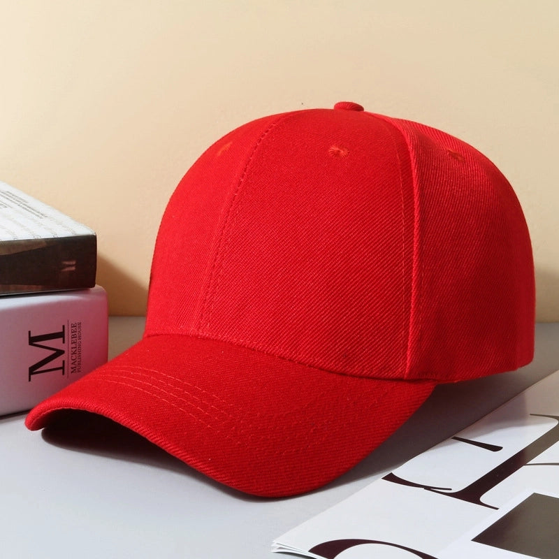 Hat Spring And Autumn New Solid Color Printable Logo Advertising Hat Sunscreen Cap Sports Baseball Cap Light Plate Cap