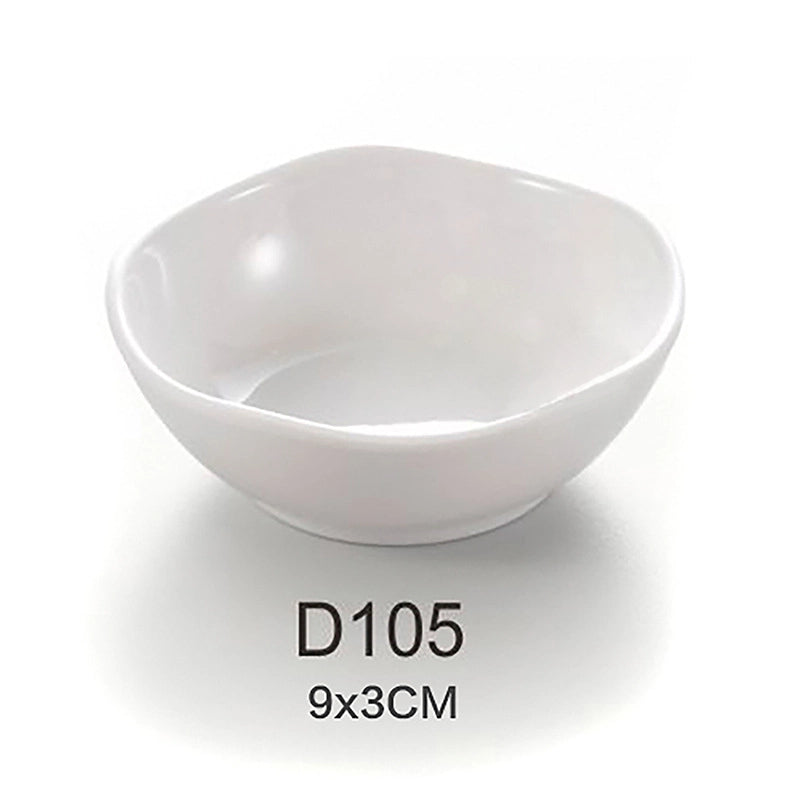 Porcelain-Imitation Milamine Shatter-Resistant Round Small Flavor Dish Chinese Sushi Dipping Sauce Dish Dish Dish Dish Dish Dish Dish Dish Dish Dish Dish
