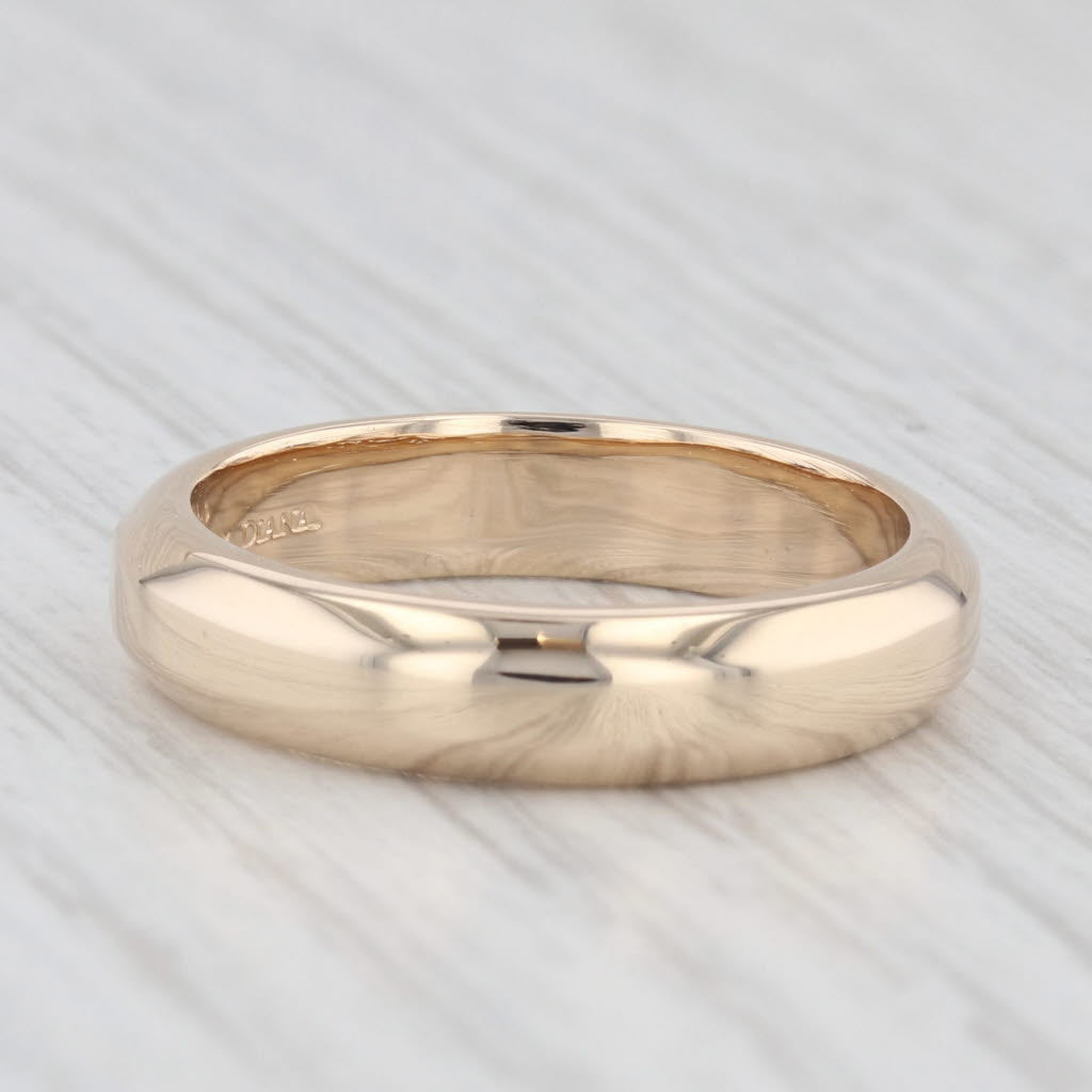 Classic Yellow Gold Wedding Band 14k Diana Size 8.5 Stackable Ring