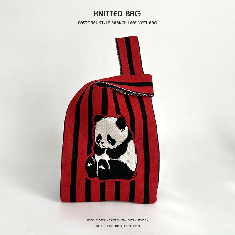 Women's Medium Polyester Animal Cute Basic Square Open Handbag