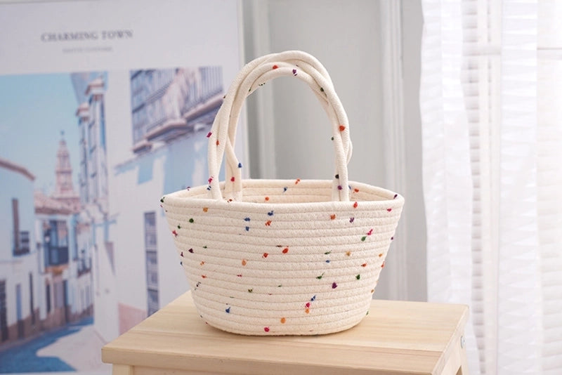 Women's Small Summer Straw Vacation Straw Bag