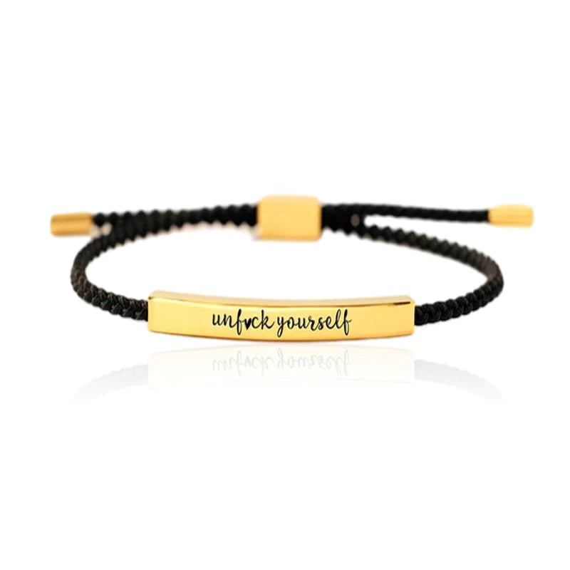 ✨BUY 2 PAY FOR 1【add 2 to cart】✨UNF♥CK YOURSELF TUBE BRACELET💫