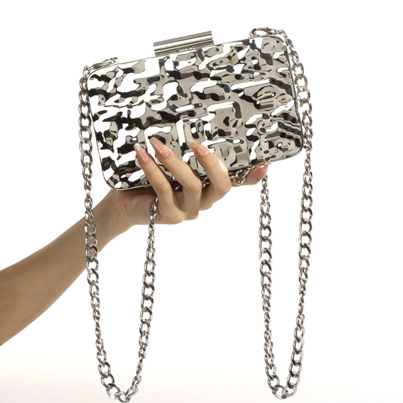 Arylic Solid Color Square Evening Bags