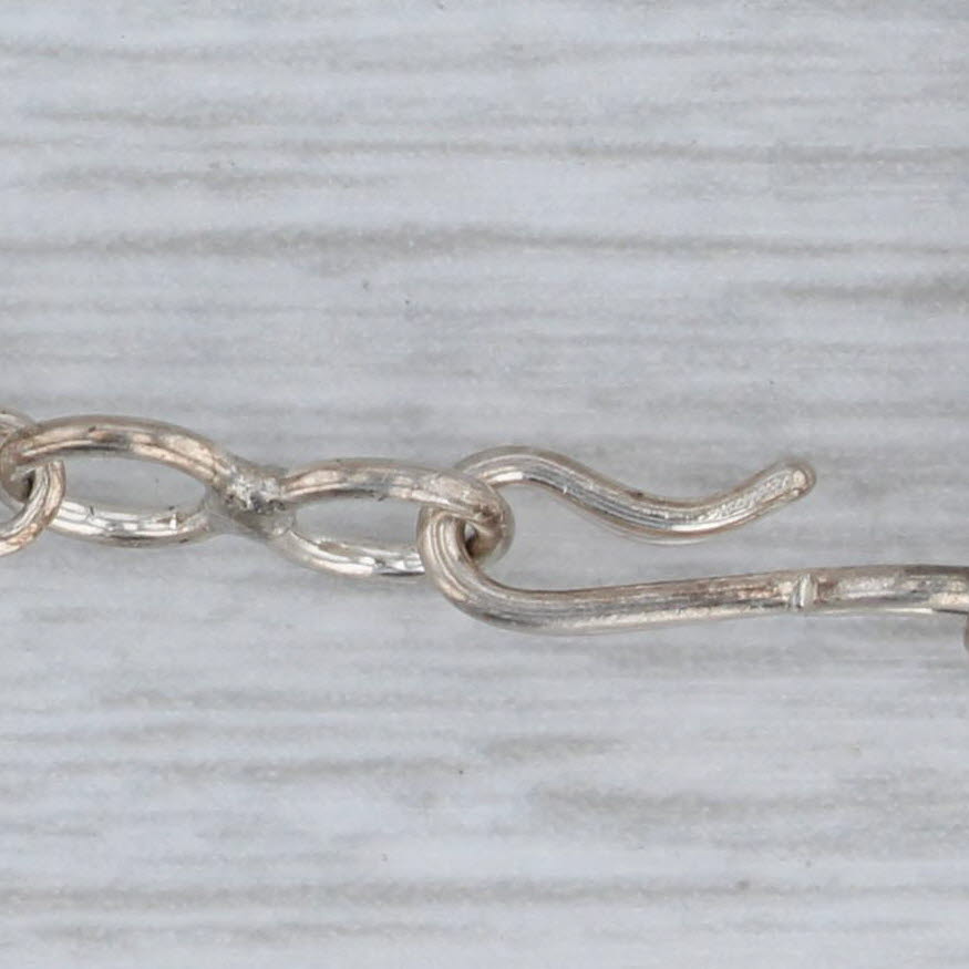 Vintage Native American Liquid Silver Necklace Sterling Silver 23.5