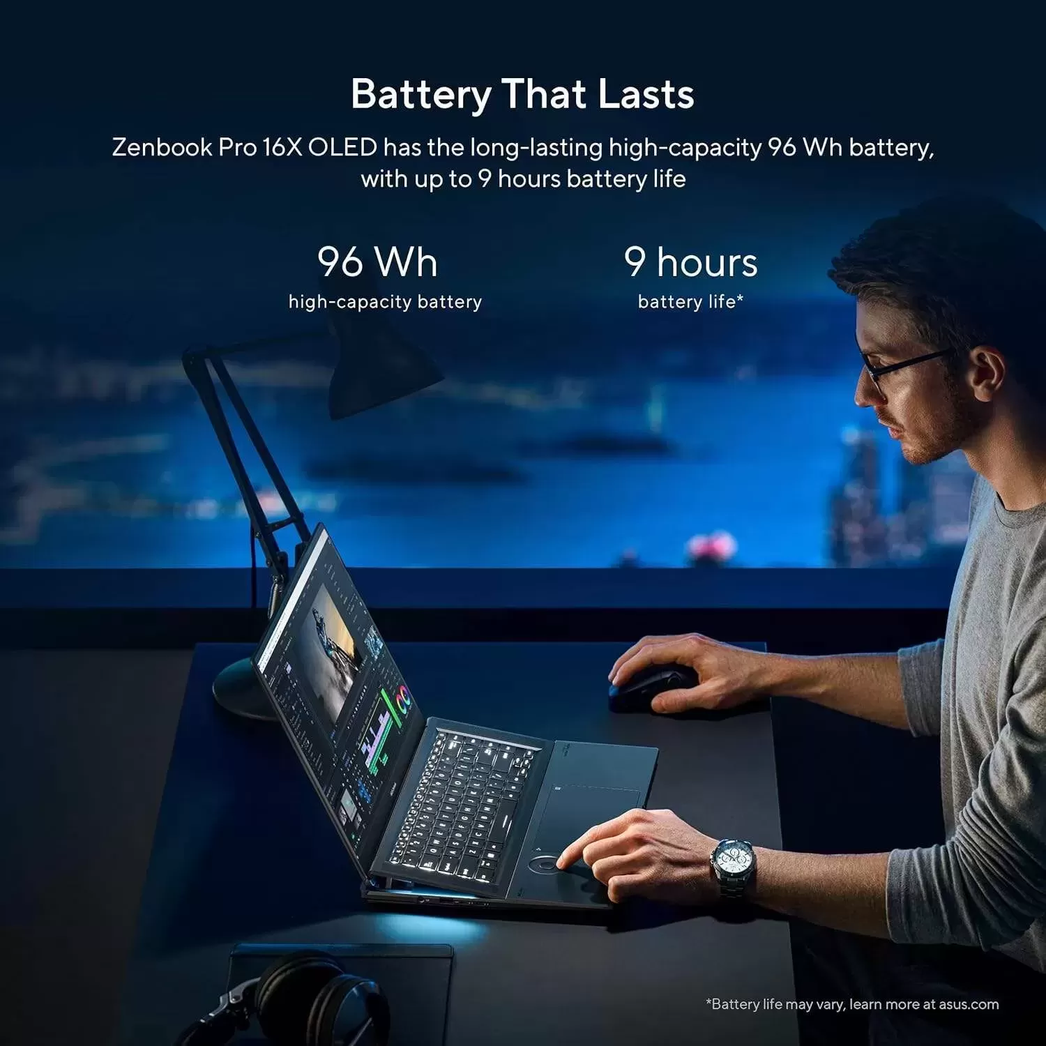 ASUS ZenBook Pro 16X OLED 16 inch 4K OLED 16:10 Touch Display, ASUS Dial, Intel Core i9-12900H, 32GB, 2TB, GeForce RTX 3060 GPU, Windows 11 Pro, Tech Black, UX7602ZM-XB96T