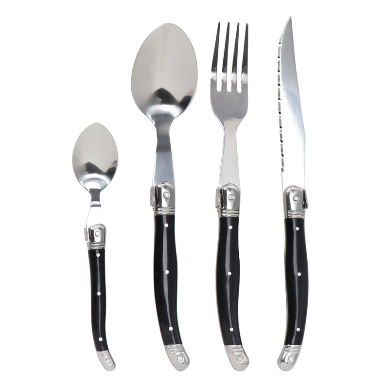 Spot Stainless Steel Tableware ABS Plastic Handle Western-style Knife And Fork Spoon Steak Knife Household Knife And Fork Soup Spoon