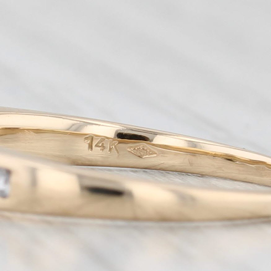 0.61ctw Princess Diamond Engagement Ring 14k Yellow Gold Size 7