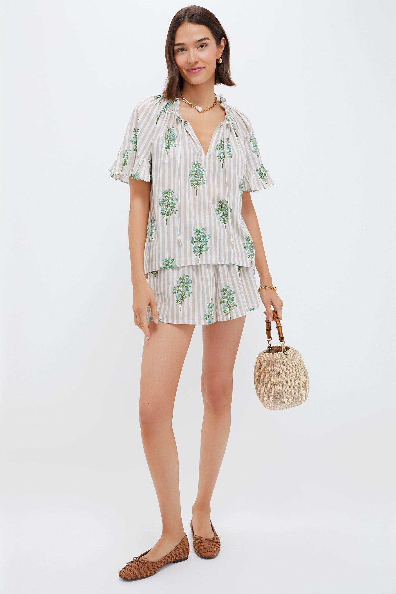 Sand Striped Bouquet Jolie Short