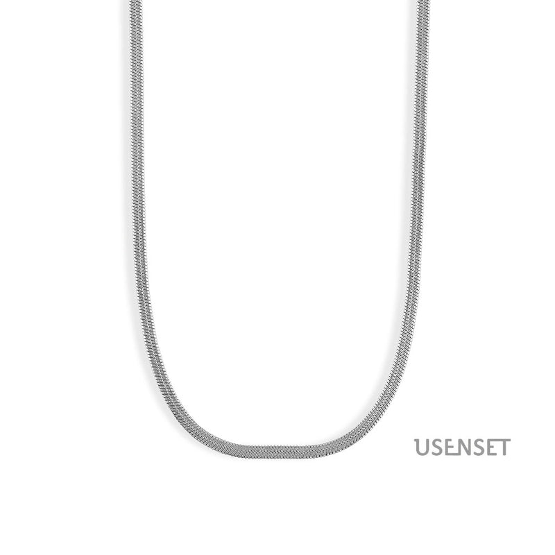 Hip-hop Solid Color Stainless Steel Necklace