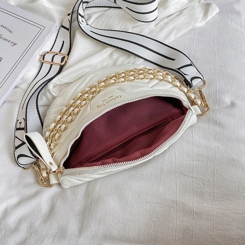 Women's Streetwear Solid Color Pu Leather Waist Bags