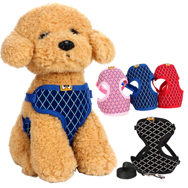 Rhinestone Mesh Dog Harness