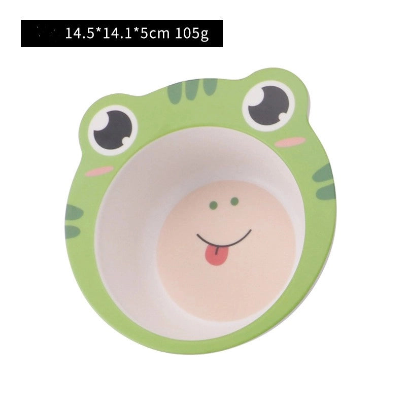 Cute Cartoon Bamboo Fibre Tableware 1 Piece