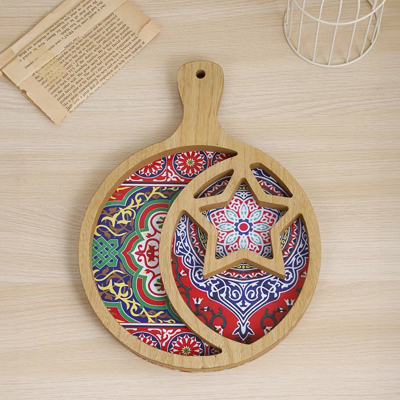 Minimalist Classic Style Castle Star Wood 1 Piece Ornaments