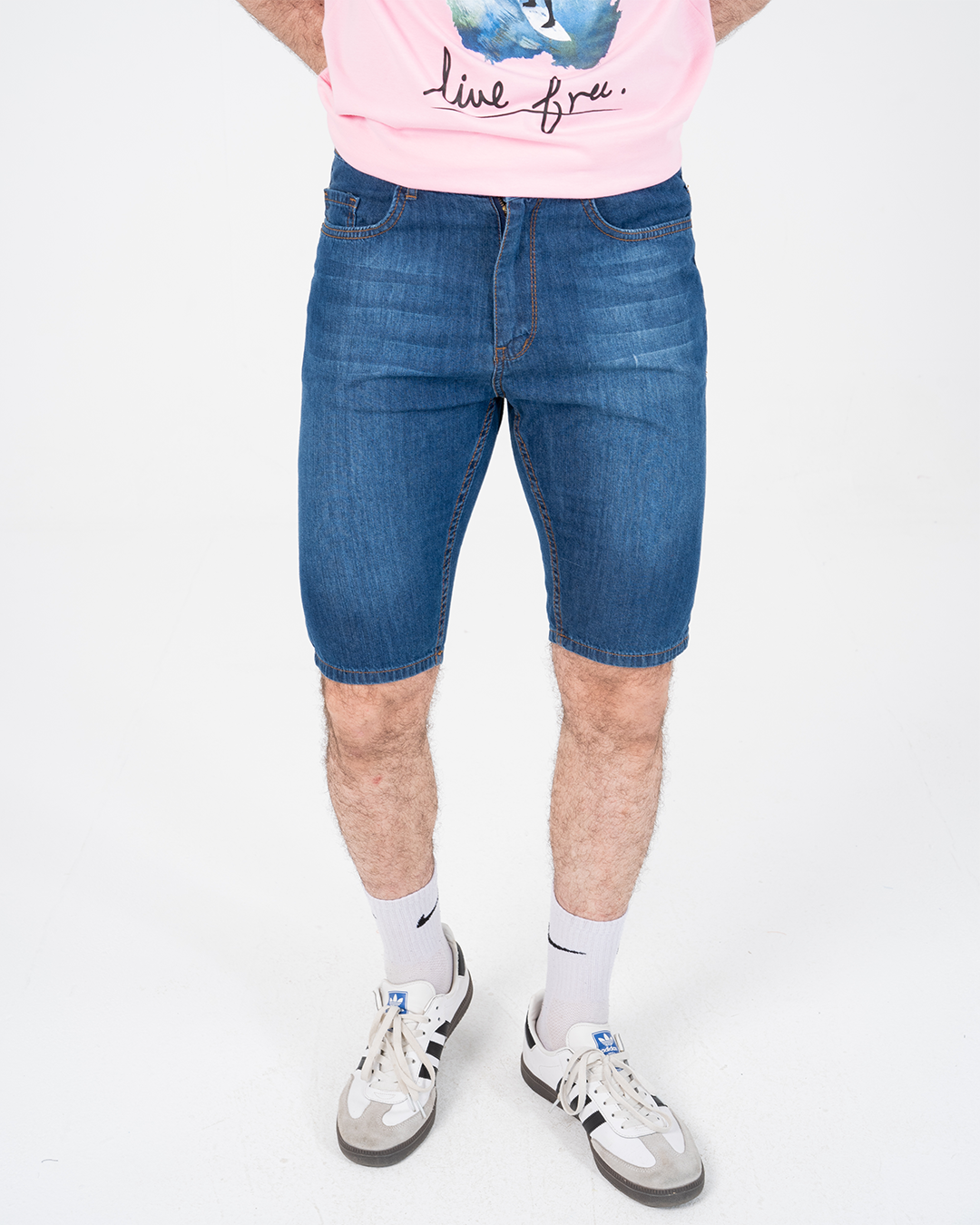 Mens Jeans Shorts with Pocket