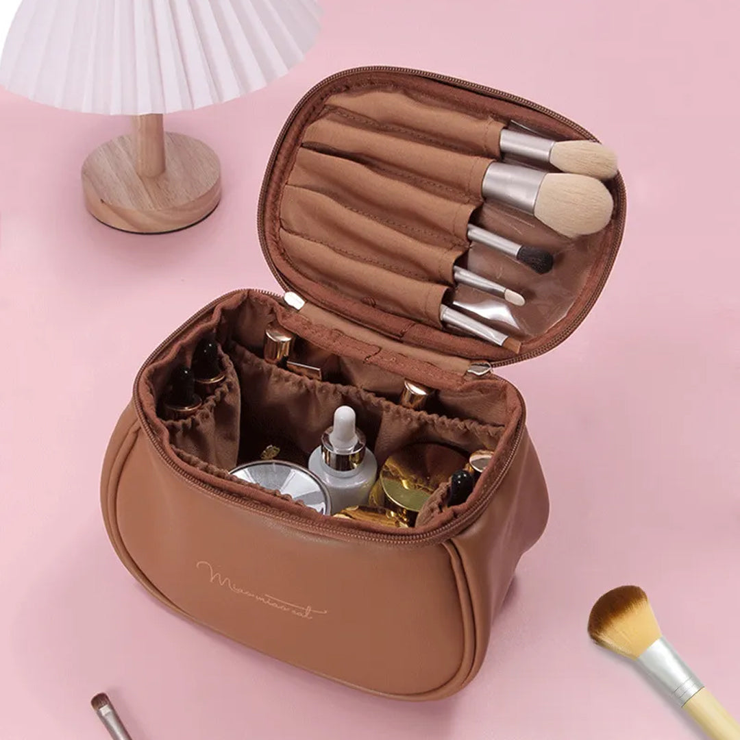 PU Leather Travel Makeup Bag