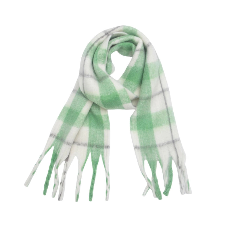 Women's Casual Lattice Polyester Tassel Scarf