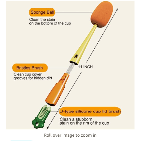 🔥Hot salev🔥-3 in 1 Multi Bottle Brush Cleaning