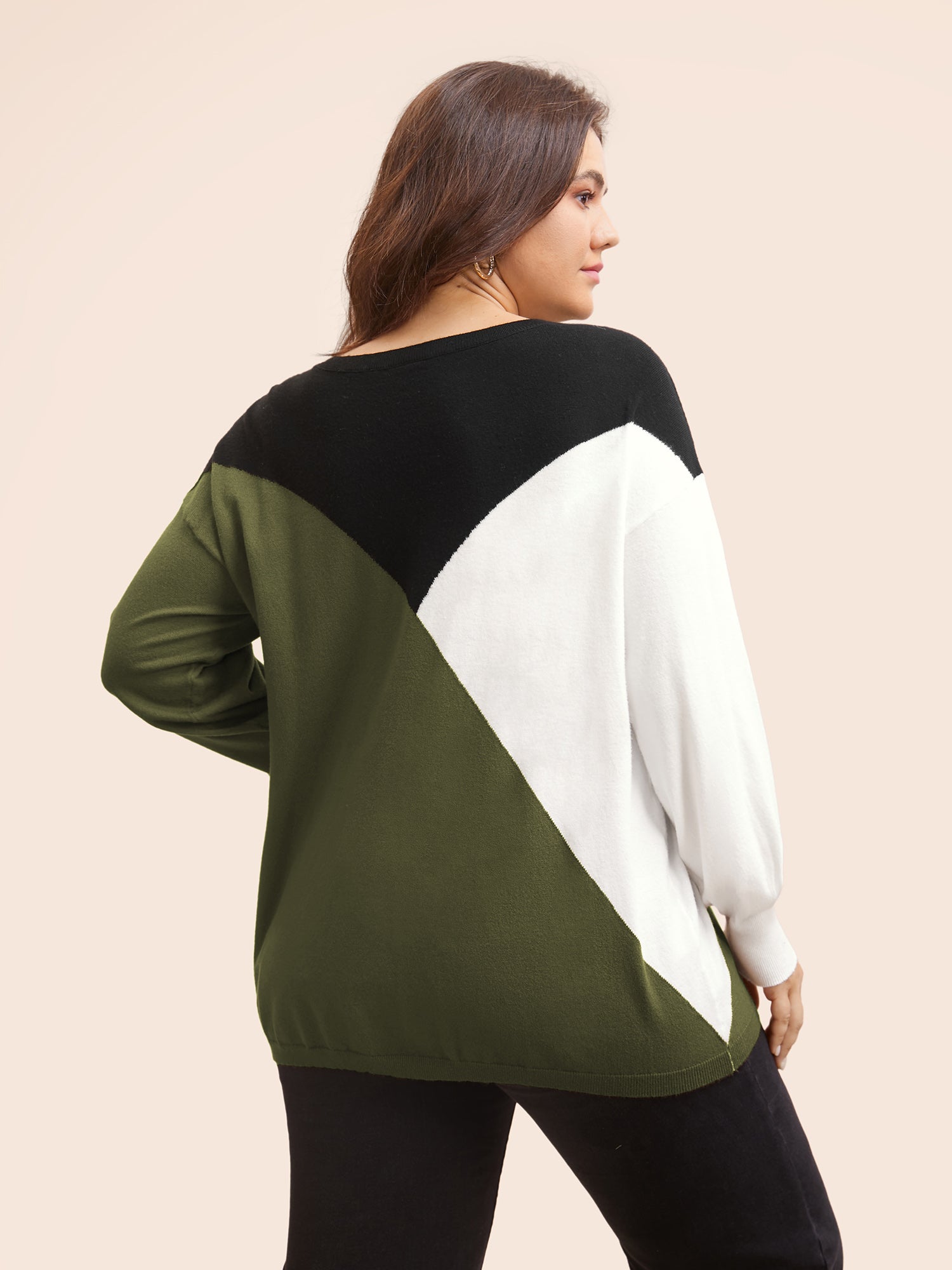 Supersoft Essentials Colorblock Contrast Pullover