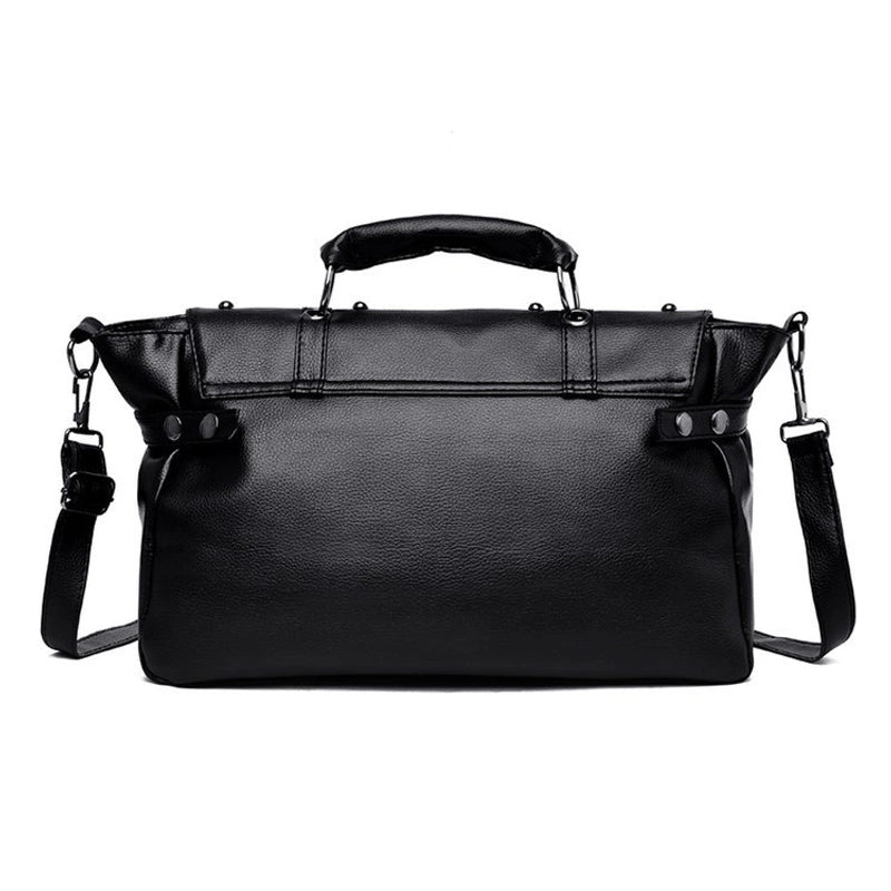 Halloween Women's Medium Pu Leather Solid Color Ghost Punk Square Flip Cover Shoulder Bag