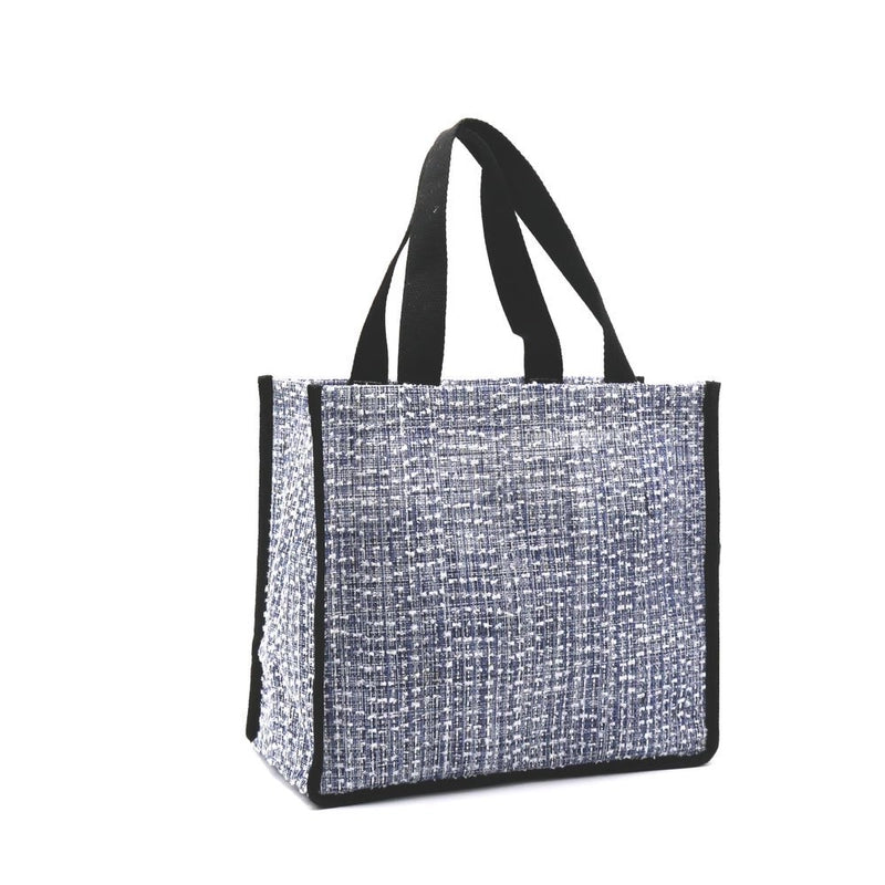 Women's PET PVC Geometric Argyle Classic Style Square Open Shoulder Bag Tote Bag