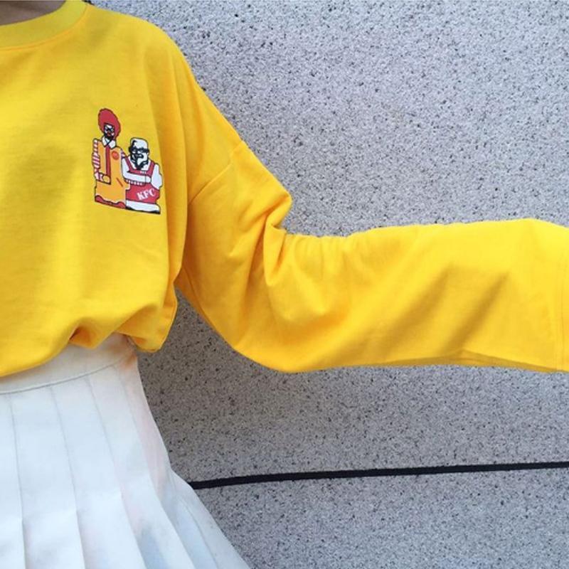 McDonald KFC Long Sleeve Tee