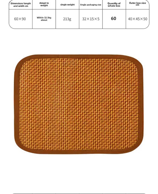Pet Ice Mat Summer Summer Summer Mat Dog Mat Washable Rattan Mat Clear Summer Mat