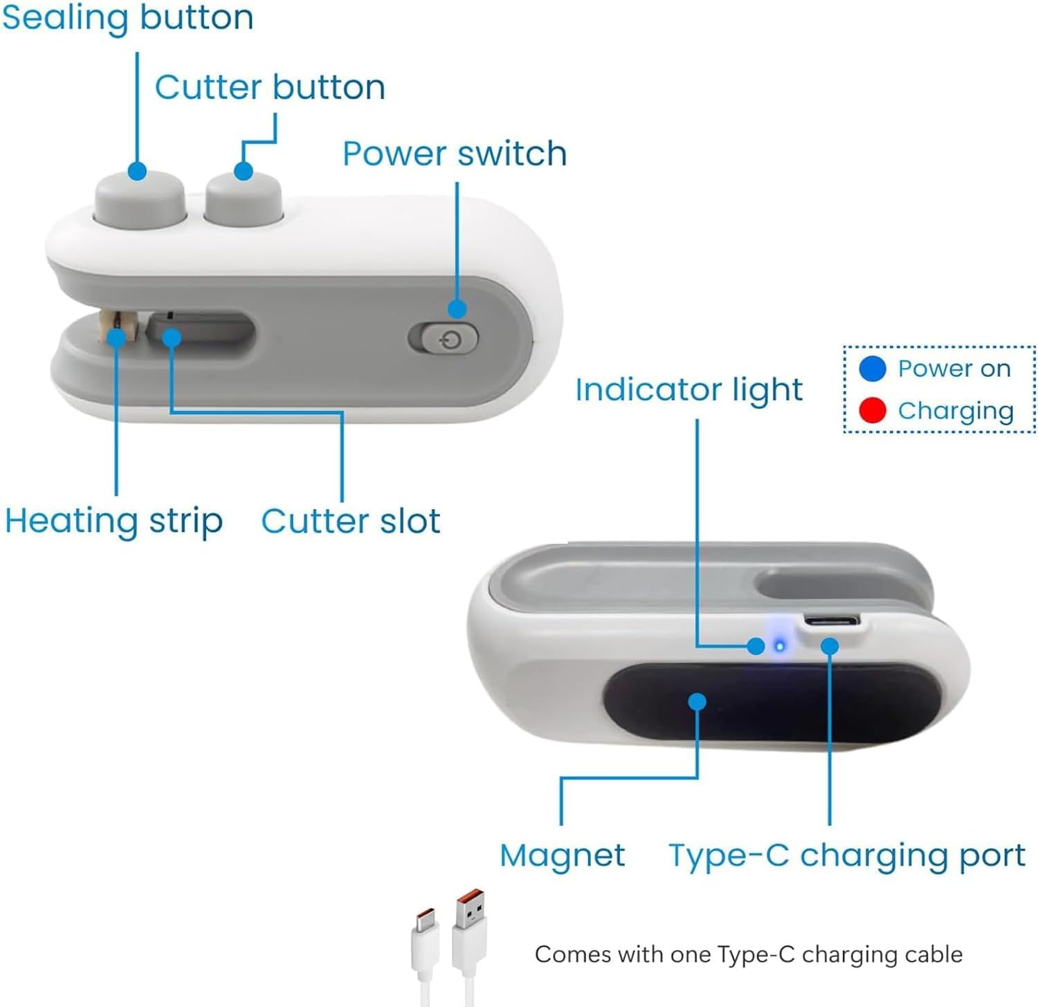 Rechargeable Mini Bag Sealer Machine