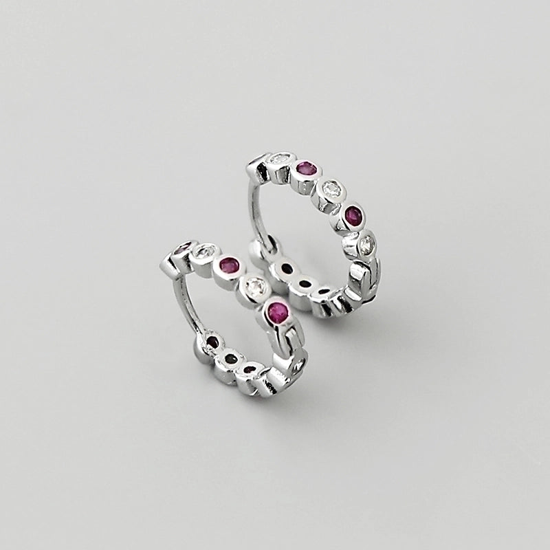 2 Pieces Minimalist Geometric Copper Plating Ear Studs 1 Pair