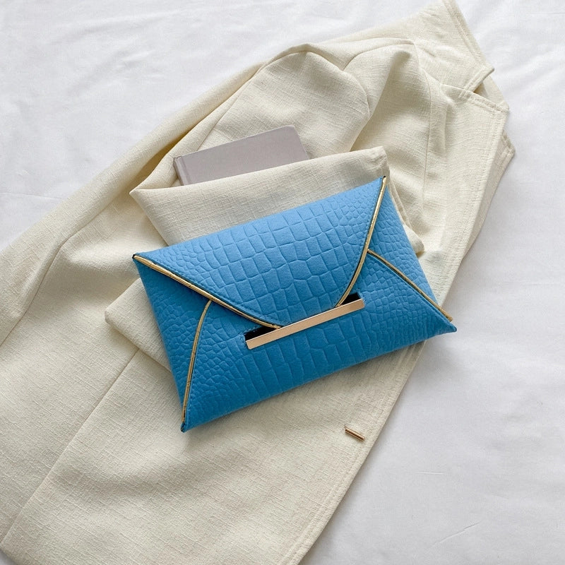 Black Yellow Green Pu Leather Solid Color Clutches