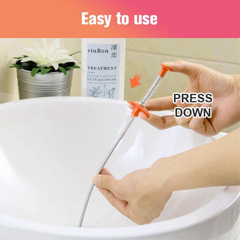 Drain cleaning hook & no need for chemicals