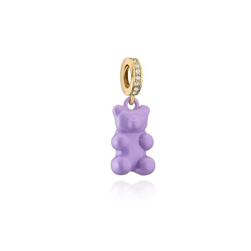 Jewelry Painted Bear Color Pendant Copper Jewelry Accessories Diy Jewelry Necklace Bracelet