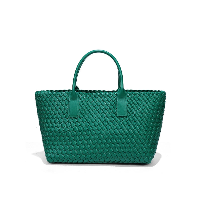 Women's Woven Bag Summer New Light Luxury Large Capacity Vegetable Basket Bag Fashion Casual Versatile High Quality Handbag For Women