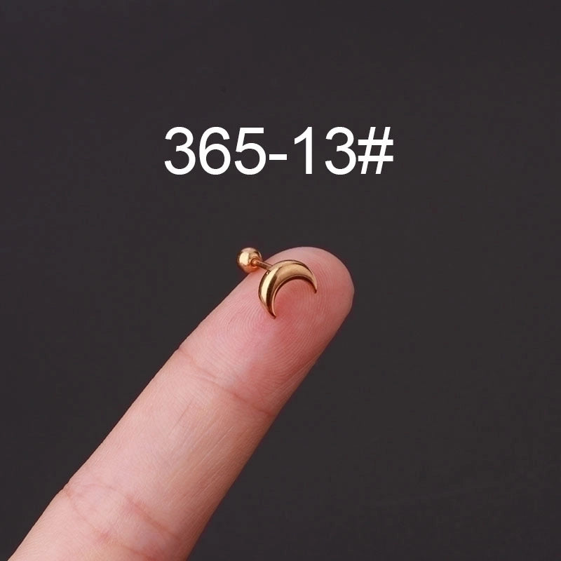 Ear Cartilage Rings & Studs Fashion Geometric 316L Stainless Steel  Plating