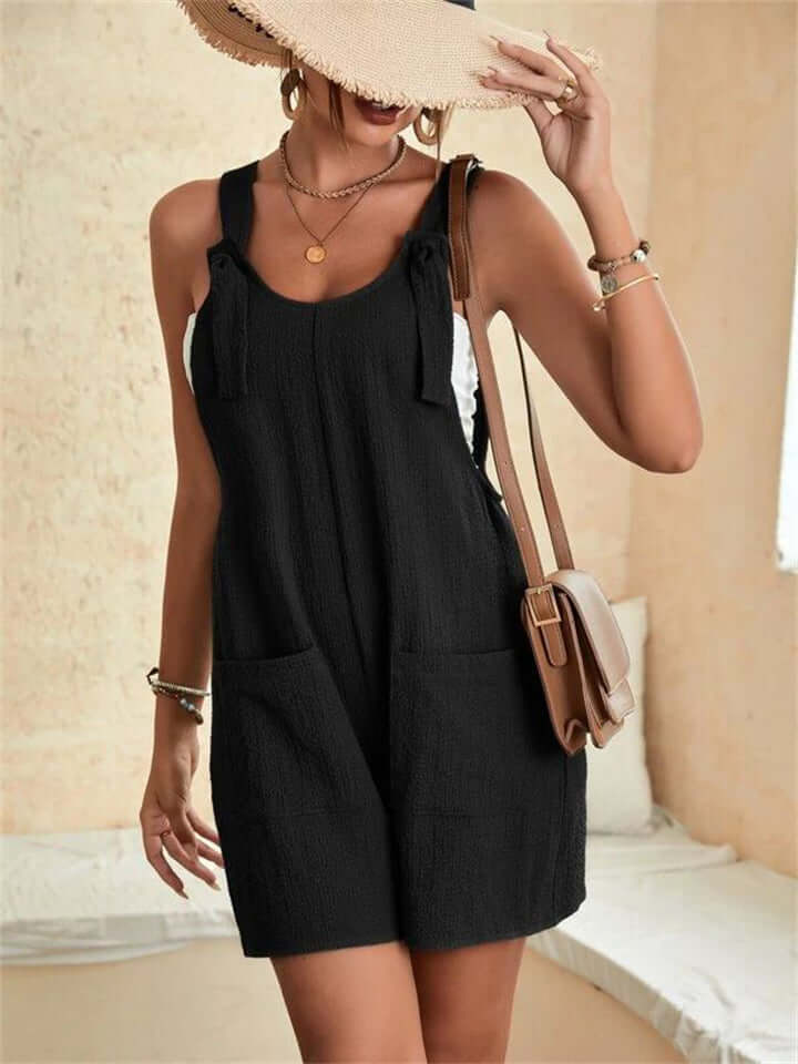 Women's Stylish Casual U Neck Summer Holiday Short Jumpsuits🔥Summer Promotion 49%OFF🔥