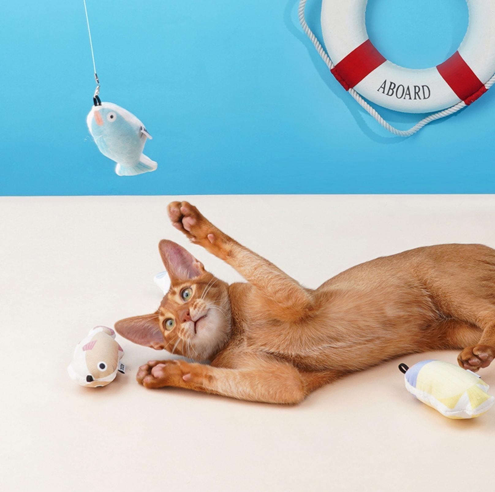 Fishing Your Cat Telescopic Fishing Cat Stick Toy