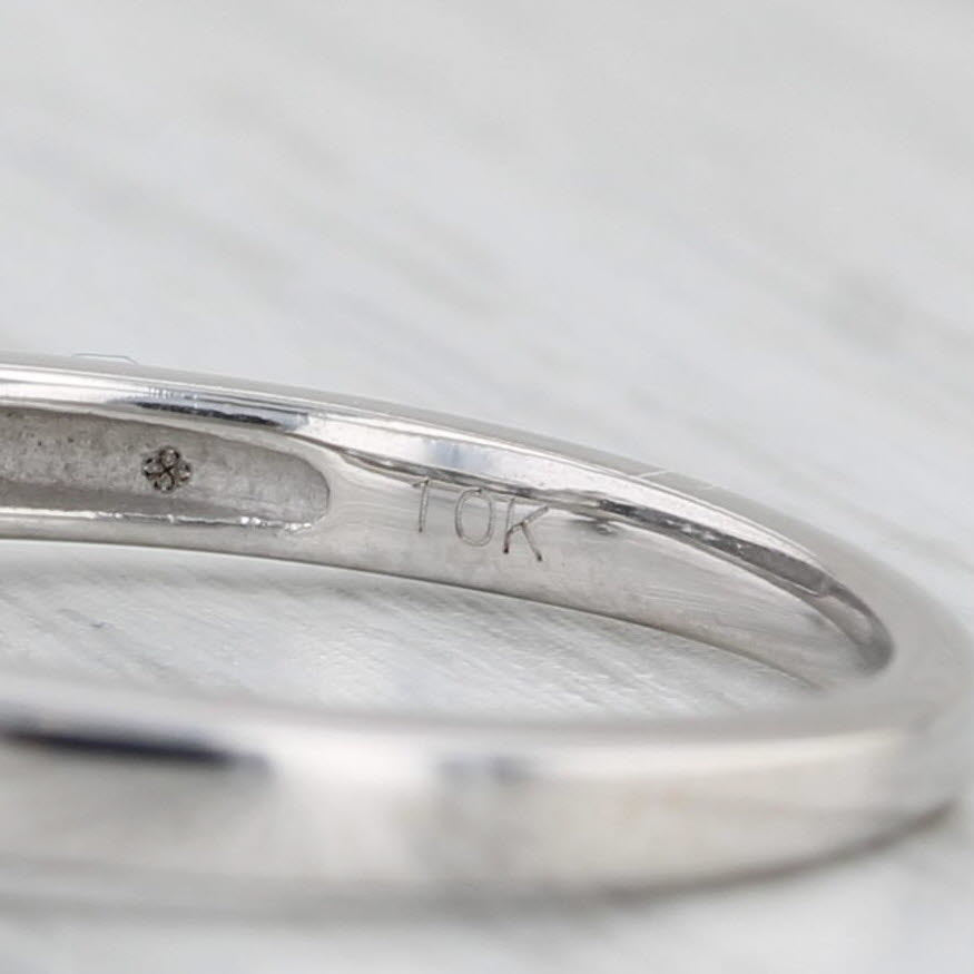 0.30ctw Diamond Engagement Ring 10k White Gold Size 7