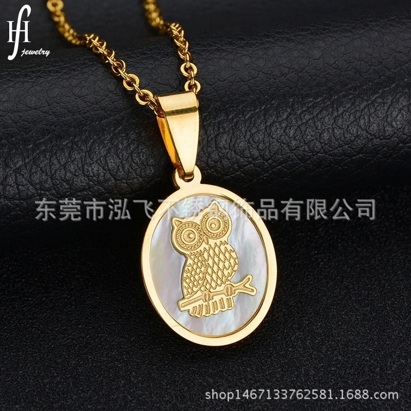 Geometric 304 Stainless Steel 18K Gold Plated Plating Stainless Steel Necklaces