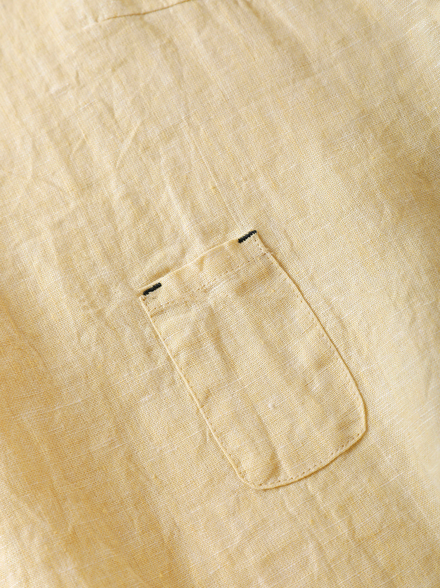 Women Summer Casual Pure Color 100%Linen V-Neck Vest