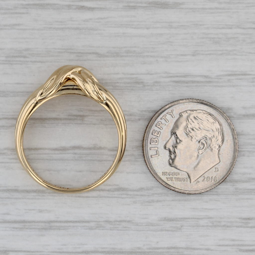 Tiffany & Co Knot Ring w/ Box 18k Yellow Gold Size 7.25 1990