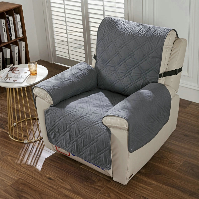 Quilted Recliner Sofa Cover Integrated Double-line Diamond Sofa Cover Non-slip Waterproof Sofa Cushion