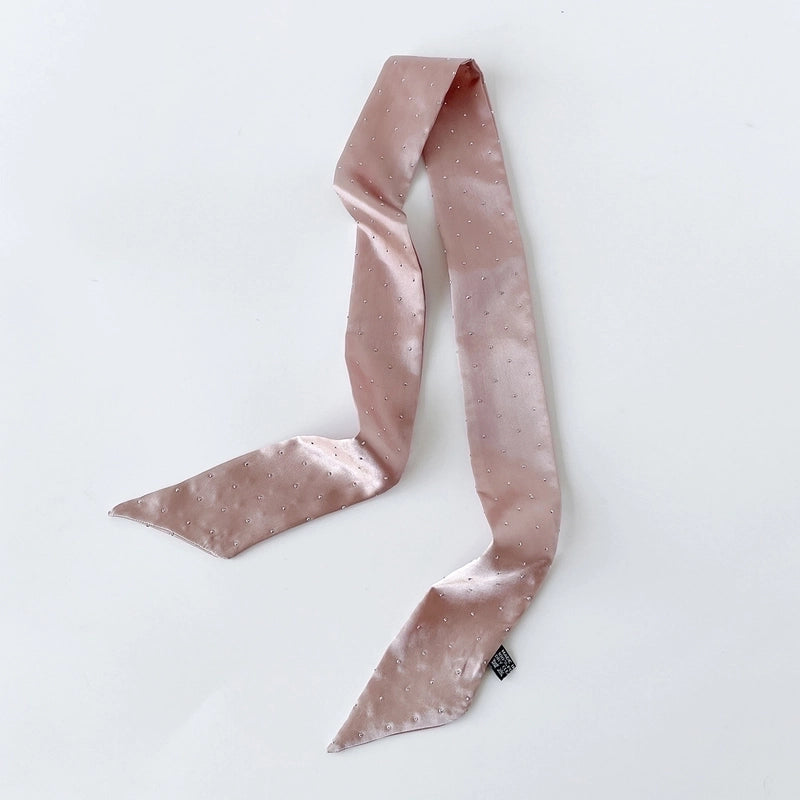 Women's Basic Solid Color Satin Silk Scarf