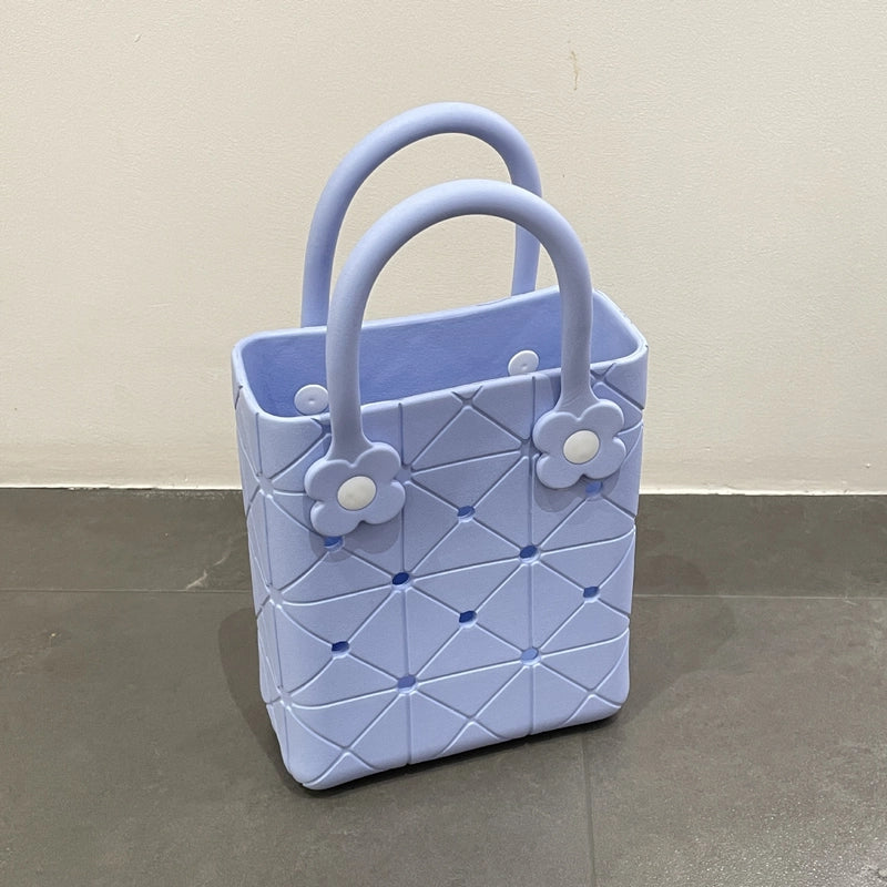 Women's EVA Solid Color Basic Square Open Handbag